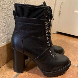 Vince Camuto Combat boots heels.